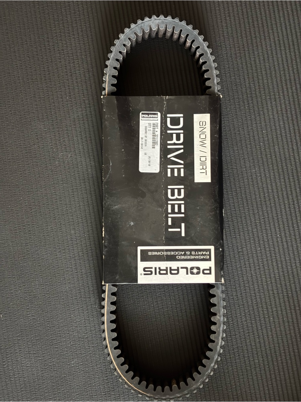 Polaris Black Drive Belt/high-performance RZR Turbo and Pro XP vehicles